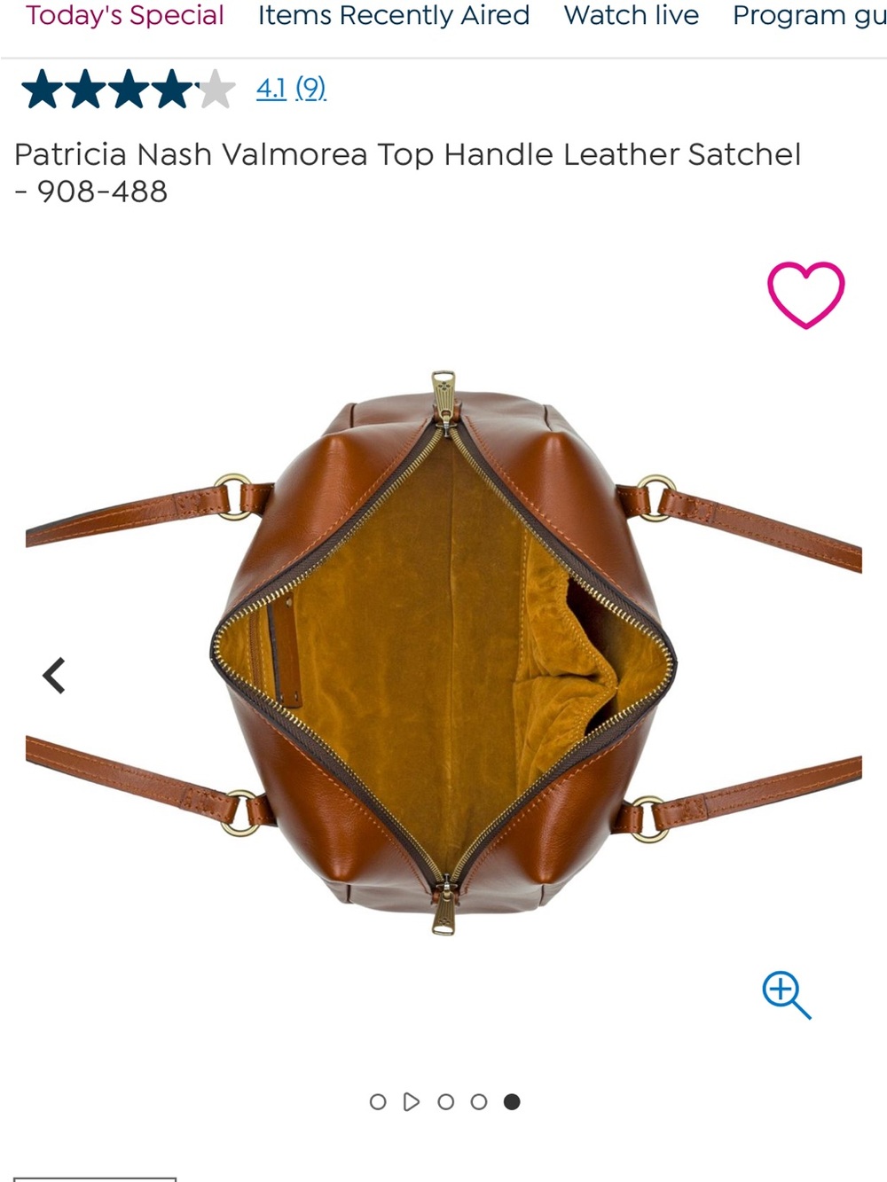 Patricia Nash Valmorea Top Handle Leather Satchel - Picture 9 of 9